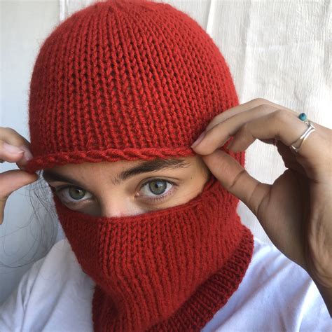 crochet hat with face mask pattern